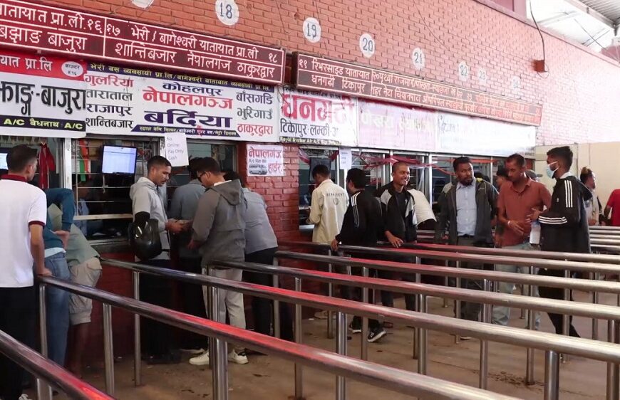 दुई दिनमा ३० हजार यात्रुले लिए बसको अग्रिम टिकट