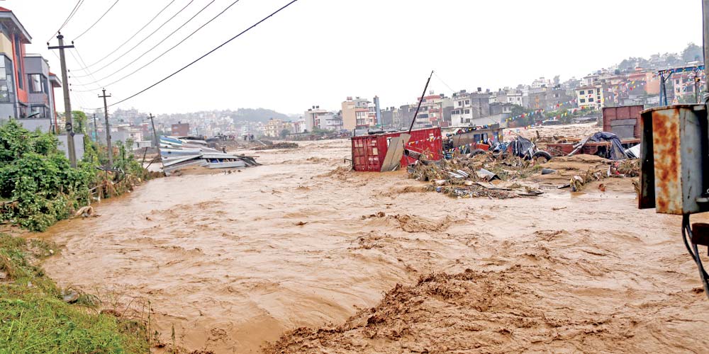 काठमाडौँ उपत्यकामा हालसम्मकै धेरै २३९.७ मिलिमिटर वर्षा