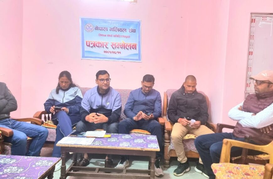 डडेल्धुरामा जिल्ला स्तरिय महिला भलिबल प्रतियोगिता हुने