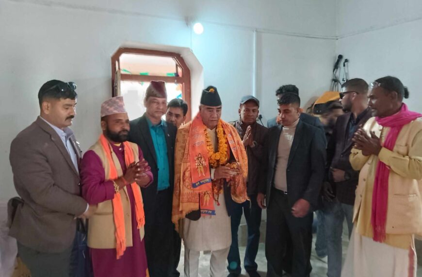 काँग्रेस सभापती देउवाद्धारा परशुराध धामको दर्शन, अधुरा योजना निर्माण गरिने