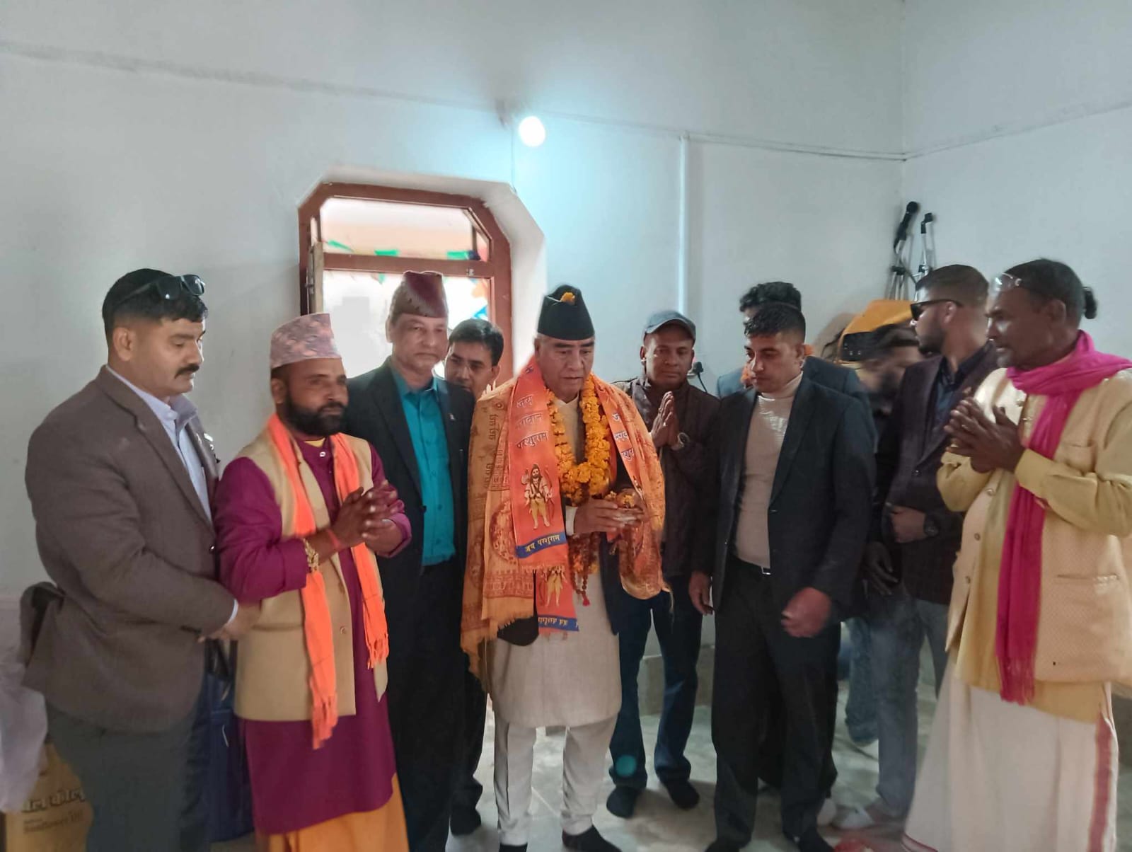 काँग्रेस सभापती देउवाद्धारा परशुराध धामको दर्शन, अधुरा योजना निर्माण गरिने