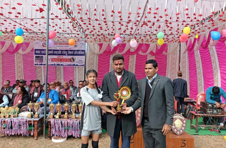 परशुरामको १५औं राष्ट्रपति रनिङ शिल्डमा भुवनेश्वरी माविको अग्रता