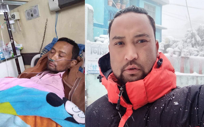कलेजो प्रत्यारोपणका लागि अस्पतालमा छट्पटाउँदै प्रदीप, सहयोगको अपिल