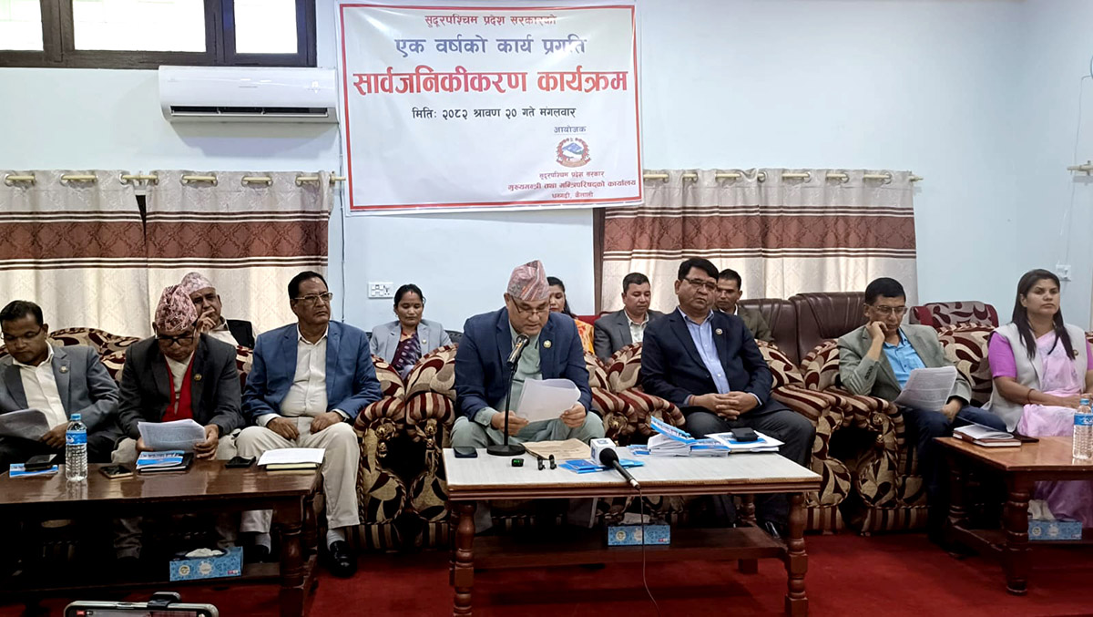 एक वर्षे कार्यकाल सफल भयोः मुख्यमन्त्री शाह