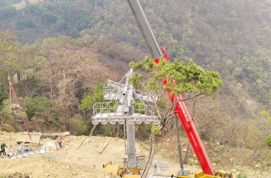 सुदूरपश्चिमको पहिलो केबलकारको काम धमाधम
