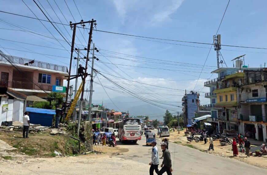 डडेल्धुरा सदरमुकाममा बिद्युत लाईन शुद्धिकरण