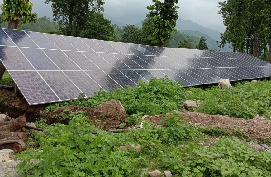 जिर्ण बन्यो राउटे वस्तिको सोलार लिफ्ट सिँचाइ योजना