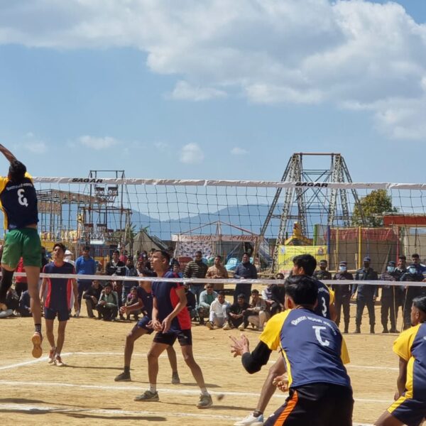 अजयमेरुको राजुलमा खुला भलिबल प्रतियोगिता हुँदै, विजेतालाई १ लाख ५५ हजार पुरस्कार